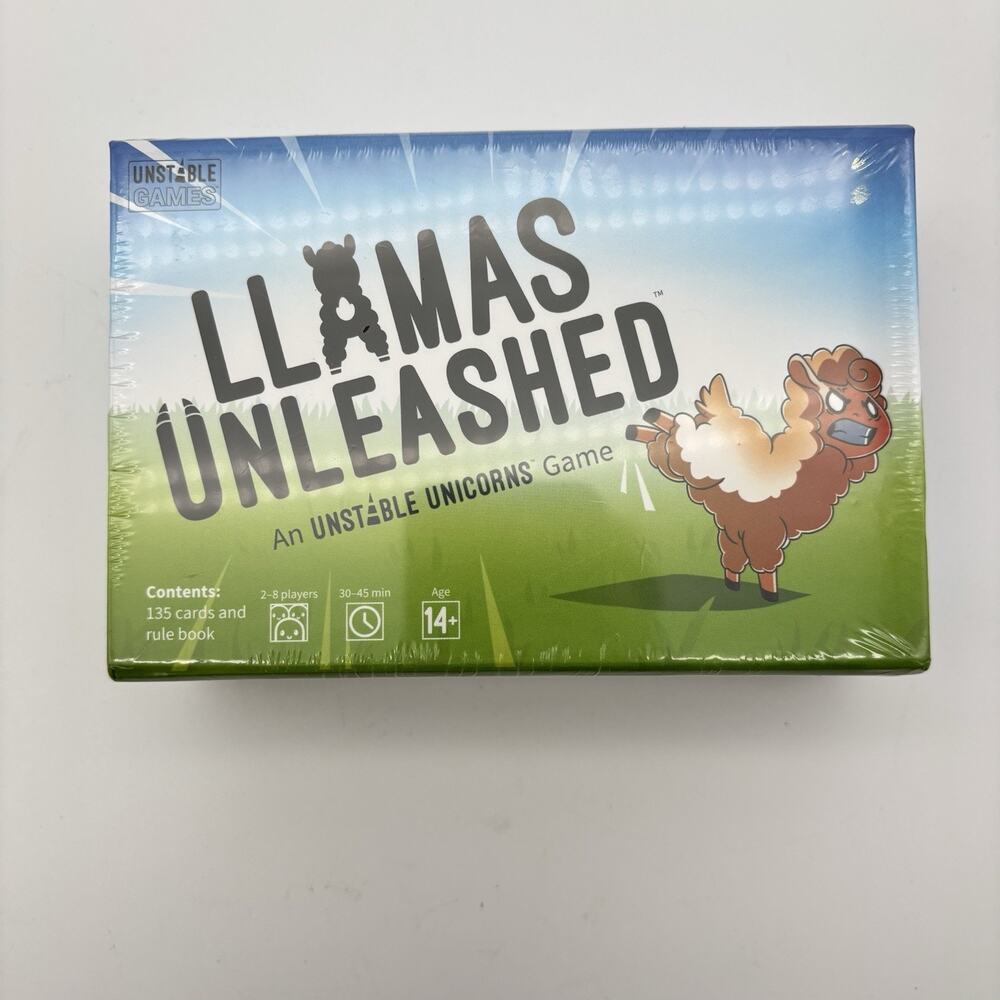Llamas Unleashed Card Game By Unstable Unicorns - New Sealed Unopened